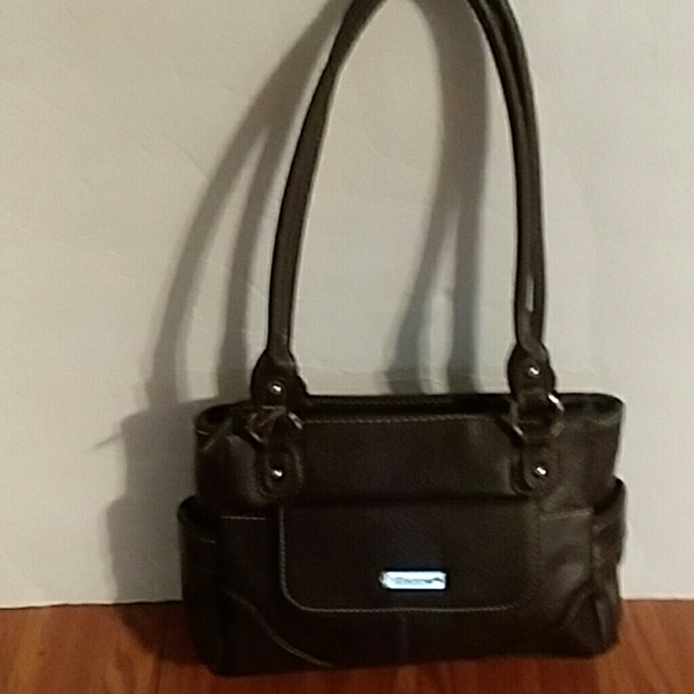 Koltov Leather Formal Office Work Shoulder bag Grandma Woman Size 10X 6 X 1/4”